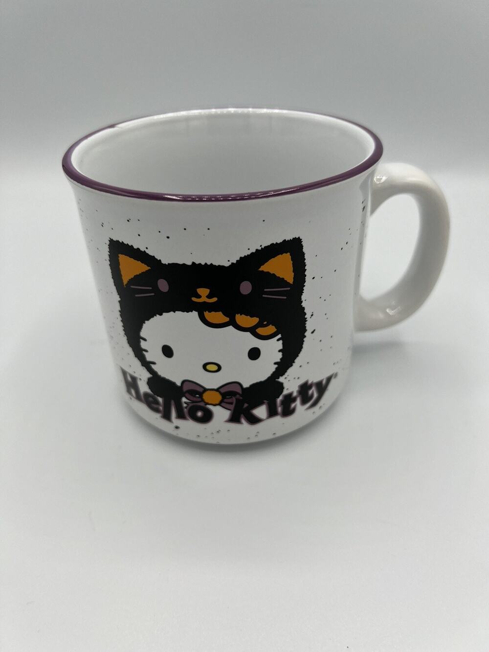 Hello Kitty Halloween Mug 20 Oz Sanrio Black Cat Trick or Treat Ceramic Cup